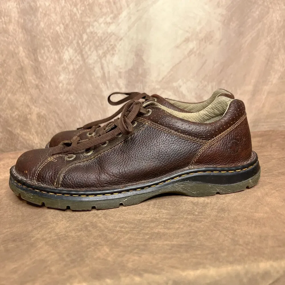 Vintage 90s Dr. Martens Rohan Leather Lace Up Oxford Sneakers Brown Indie Skater